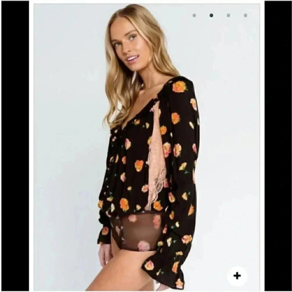 Free People Poppy Printed Black Combo … - Picture 6 of 7